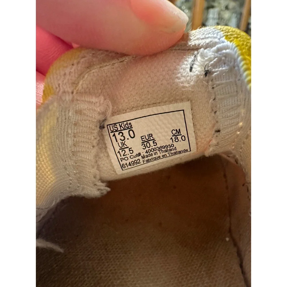 Vans Classic Slip-On Custom Minions Hand Painted Yellow Kids Shoes Size 13.0